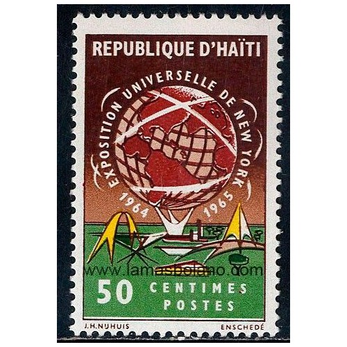 SELLOS HAITI 1965 - EXPOSICION INTERNACIONAL DE NUEVA YORK - 1 VALOR - CORREO