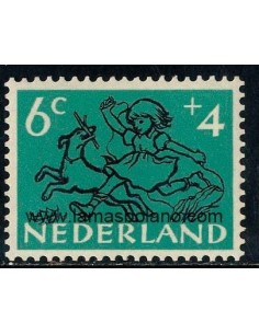 SELLOS HOLANDA 1952 - OBRAS PARA LA INFANCIA - 1 VALOR - CORREO