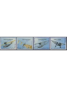 SELLOS DE ARGENTINA 1996 - AVIONES ANTIGUOS AEROFILA 96 - 4 VALORES - CORREO