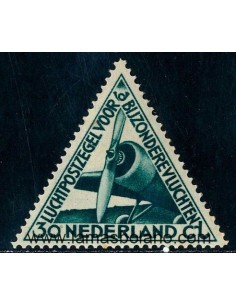 SELLOS HOLANDA 1933 - VUELO ESPECIAL A BATAVIA- 1 VALOR * FIJASELLO - AEREO