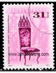 SELLOS HUNGRIA 2001 - SILLAS Y SILLONES DE ESTILO - 1 VALOR MATASELLADO - CORREO
