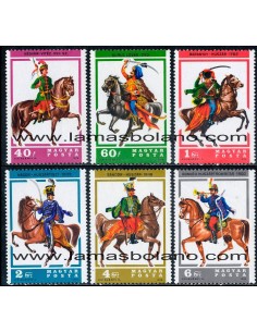 SELLOS HUNGRIA 1978 - SOLDADOS HUNGAROS - 6 VALORES - CORREO