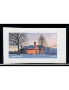 SELLOS ALEMANIA 2018 - NAVIDAD. CAPILLA - 1 VALOR AUTOADHESIVO 