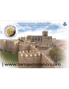 SELLOS ESPAÑA 2019 AVILA PATRIMONIO MUNDIAL HOJITA BLOQUE