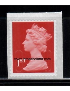 SELLOS INGLATERRA 2017 - SERIE CORRIENTE - 1 VALOR AUTOADHESIVO - CORREO 