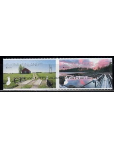 SELLOS FINLANDIA 2018 - EUROPA - 2 VALORES - CORREO 