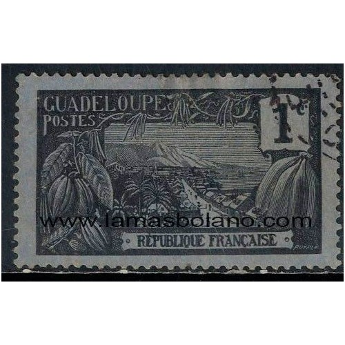 SELLOS GUADALUPE 1905-07 - MONTE HOUELMONT - 1 VALOR MATASELLADO - CORREO - CORREO