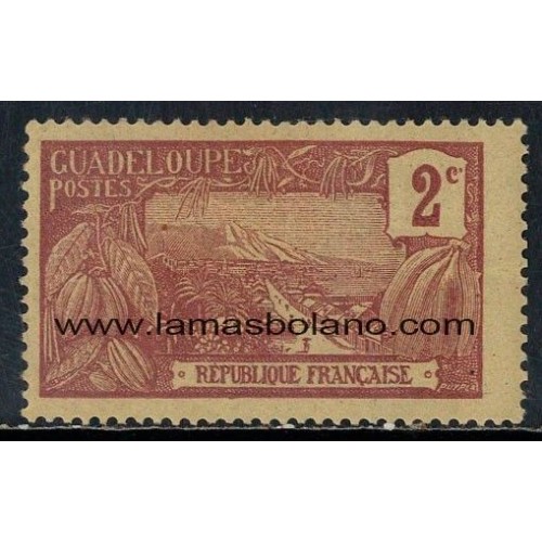 SELLOS GUADALUPE 1905-07 - MONTE HOUELMONT - 1 VALOR * FIJASELLO - CORREO - CORREO