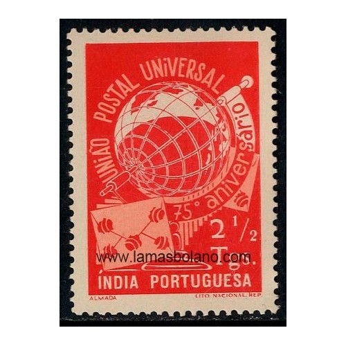SELLOS INDIA PORTUGUESA 1949 - UPU 75 ANIVERSARIO - 1 VALOR FIJASELLO - CORREO