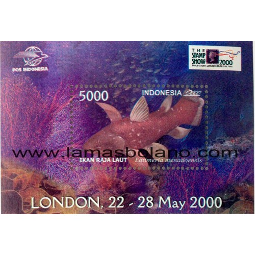 SELLOS INDONESIA 2000 STAMP SHOW 2000 EXPOSICION FILATELICA MUNDIAL EN LONDRES - HOJITA BLOQUE