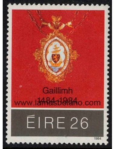 SELLOS IRLANDA 1984 MUNICIPALIDAD DE GALWAY 500 ANIVERSARIO DE LA CREACION - 1 VALOR - CORREO