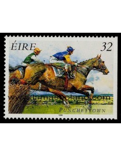 SELLOS IRLANDA 1996 CARRERAS DE CABALLOS IRLANDESES - 1 VALOR SIN DENTAR DERECHA - CORREO
