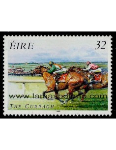 SELLOS IRLANDA 1996 CARRERAS DE CABALLOS IRLANDESES - 1 VALOR - CORREO