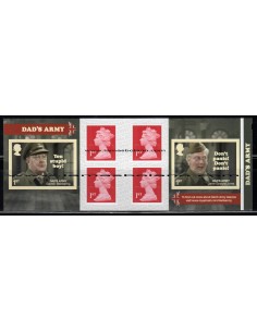 SELLOS INGLATERRA 2018 - DAD'S ARMY - 2 VALORES EMITIDOS EN CARNET
