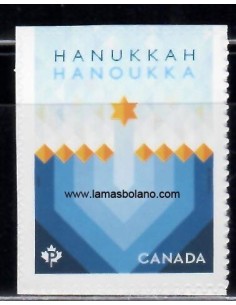 SELLOS CANADA 2018 - HANUKKAH - 1 VALOR AUTOADHESIVO - CORREO