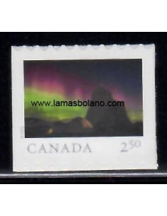 SELLOS CANADA 2018 - AURORA BOREAL - 1 VALOR AUTOADHESIVO - CORREO