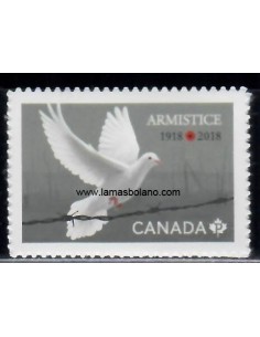 SELLOS CANADA 2018 - 1 VALOR AUTOADHESIVO PROCEDENTE DE CARNET - CORREO