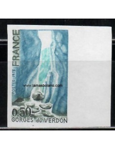 SELLOS FRANCIA 1978 - LAS GARGANTAS DE VERDON - 1 VALOR SIN DENTAR - CORREO