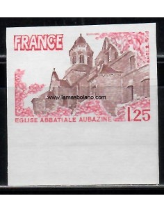 SELLOS FRANCIA 1978 - IGLESIA AUBAZINE - 1 VALOR SIN DENTAR - CORREO
