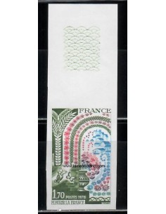 SELLOS FRANCIA 1978 - FLORACION DE FRANCIA - 1 VALOR SIN DENTAR - CORREO