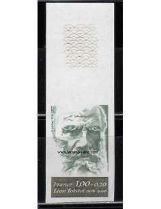 SELLOS FRANCIA 1978 - LEON TOLSTOI - 1 VALOR SIN DENTAR - CORREO