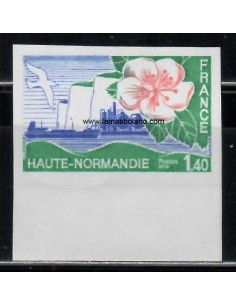 SELLOS FRANCIA 1978 - ALTO NORMANDÍA - 1 VALOR SIN DENTAR - CORREO