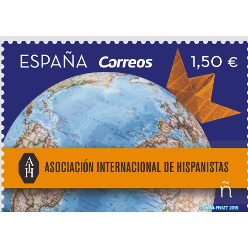 SELLOS ESPAÑA 2019 ASOCIACION INTERNACIONAL DE HISPANISTAS - 1 VALOR - CORREO