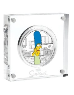 MONEDA TUVALU PLATA 2019 MARGE SIMPSONS CON COLOR PROOF 2