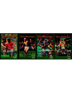 SELLOS IRLANDA 2000 EQUIPO DE JUGADORES DE HURLING DEL MILENIO - 40 VALORES AUTOADHESIVOS 4 CARNETS - CORREO