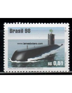 SELLOS BRASIL 1998 - LANZAMIENTO SUBMARINO TAPAJO - 1 VALOR - CORREO