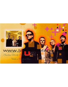 SELLOS IRLANDA 2002 GRANDES ROCKEROS IRLANDESES - 4 HOJITAS BLOQUE 2