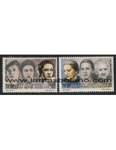 SELLOS ISRAEL 1992 MUJERES CELEBRES - 2 VALORES - CORREO
