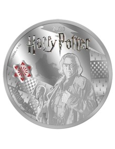 MONEDA HARRY POTTER MAD EYE A COLOR 2020 SAMOA HALF DOLLAR SILVER PLATED PROOF LIKE