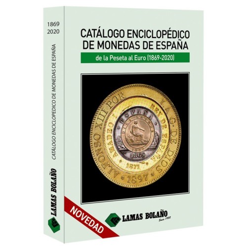 CATALOGO ENCICLOPEDICO DE MONEDAS DE ESPAÑA FILABO 1869-2019 DE LA PESETA AL EURO  A COLOR