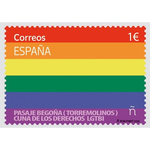 SELLOS ESPAÑA 2020DIA INTERNACIONAL DEL ORGULLO LGTBI 1 VALOR