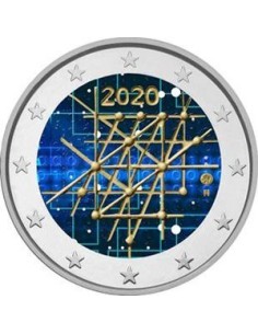 MONEDA 2 EUROS COLOR FINLANDIA 2020 UNIVERSIDAD DE TURKU CENTENARIO