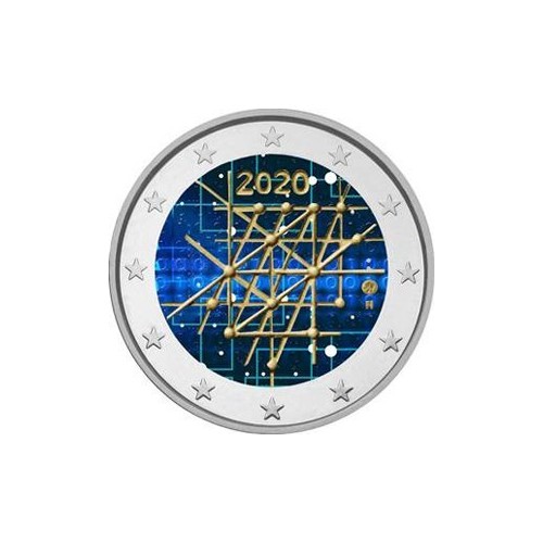 MONEDA 2 EUROS COLOR FINLANDIA 2020 UNIVERSIDAD DE TURKU CENTENARIO