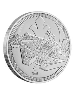 NIUE 2021 STAR WARS HALCON MILENARIO 1 ONZA PLATA A