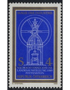 SELLOS DE AUSTRIA 1989 - EXPOSICION PROVINCIAL DE LA BAJA AUSTRIA EN POTTENSTEIN - 1 VALOR - CORREO