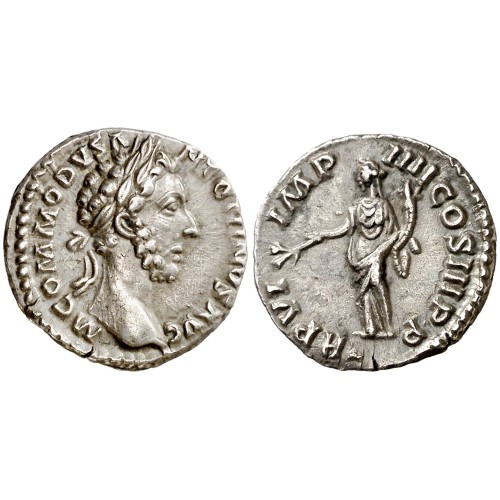 ROMA CÓMODO 181 d.C. DENARIO EBC