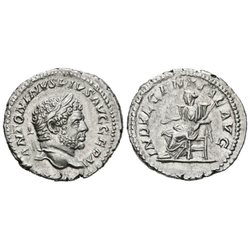 IMPERIO ROMANO CARACALLA 213-217 d.C. DENARIO ROMA EBC