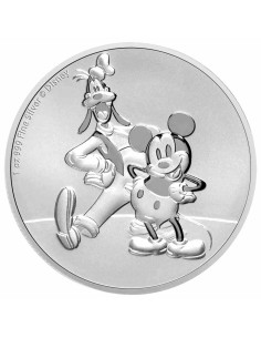 NIUE 2021 MICKEY & GOOFY ONZA PLATA 2