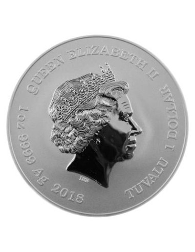 MONEDA TUVALU 2018 MARVEL DEADPOOL 1 ONZA PLATA PROOF