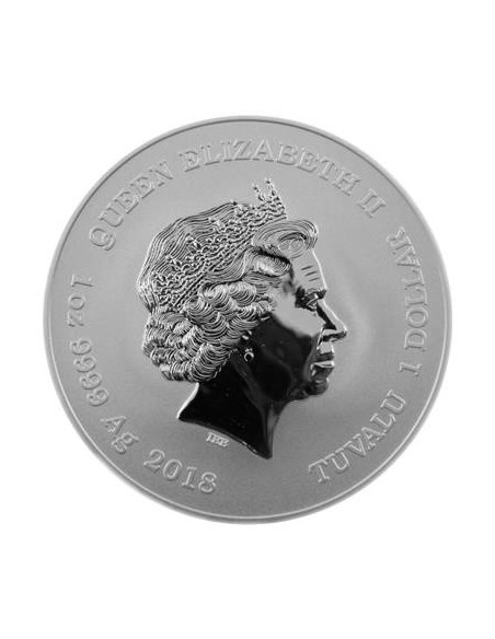 MONEDA TUVALU 2018 MARVEL DEADPOOL 1 ONZA PLATA PROOF