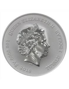 TUVALU 2018 IRON MAN MONEDA PLATA 1 DOLAR PROOF 2