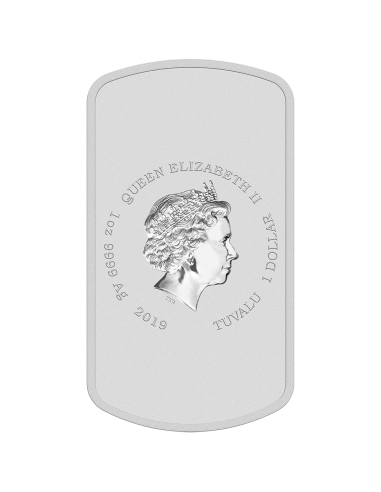 MONEDA TUVALU PLATA SIMPSONS CERVEZA DUFF A COLOR 2019 PROOF