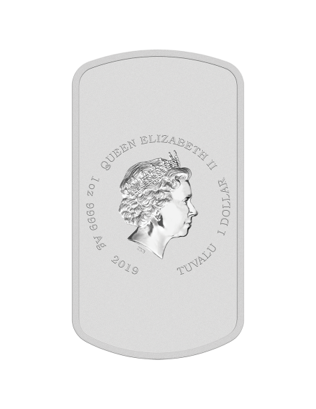 MONEDA TUVALU PLATA SIMPSONS CERVEZA DUFF A COLOR 2019 PROOF