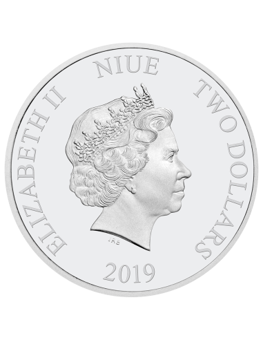 MONEDA NIUE PLATA DAISY A COLOR DISNEY MICKEY Y SUS AMIGOS 2019 2 DOLARES PROOF