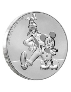 NIUE 2021 MICKEY & GOOFY ONZA PLATA