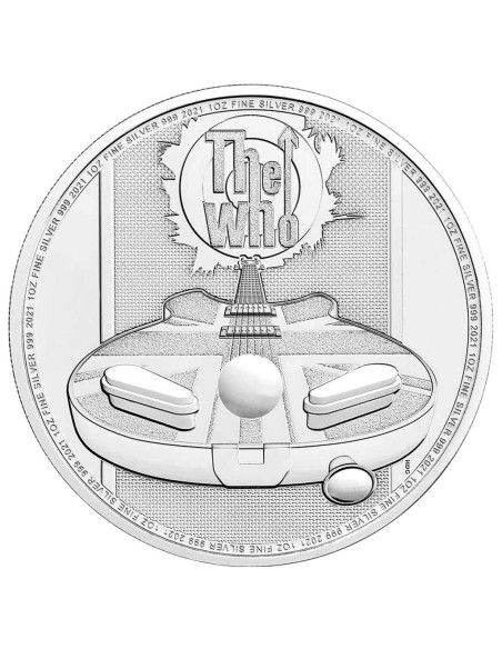 INGLATERRA 2021 THE WHO 2 LIBRAS ONZA PLATA